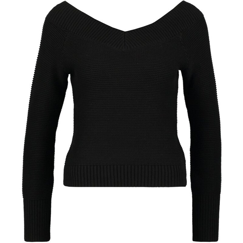 Lost Ink THE LUCY Strickpullover black