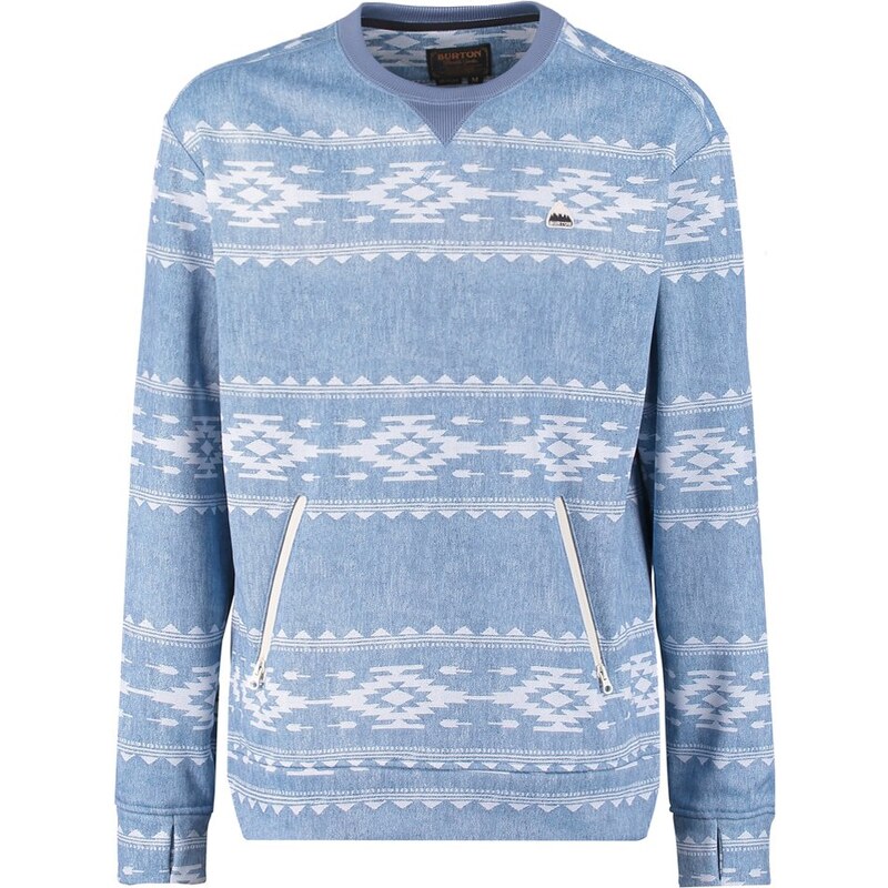 Burton Sweatshirt light blue/white