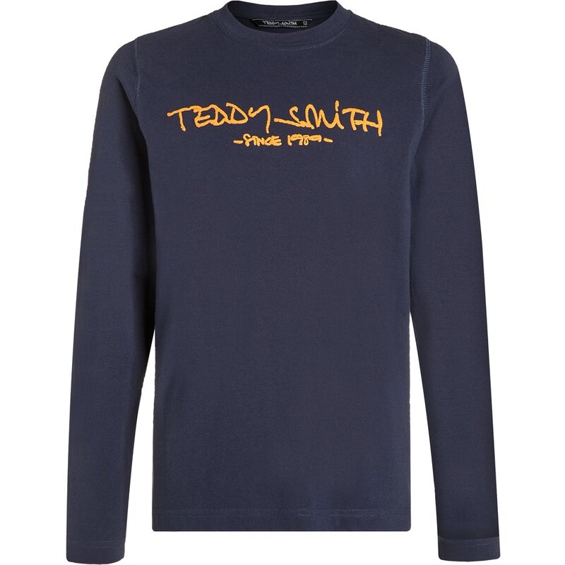 Teddy Smith TICLASS Langarmshirt dark blue/ russet orange