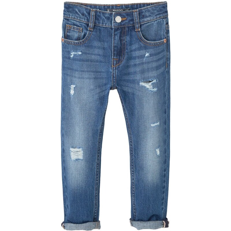 Mango LAURA Jeans Straight Leg medium blue