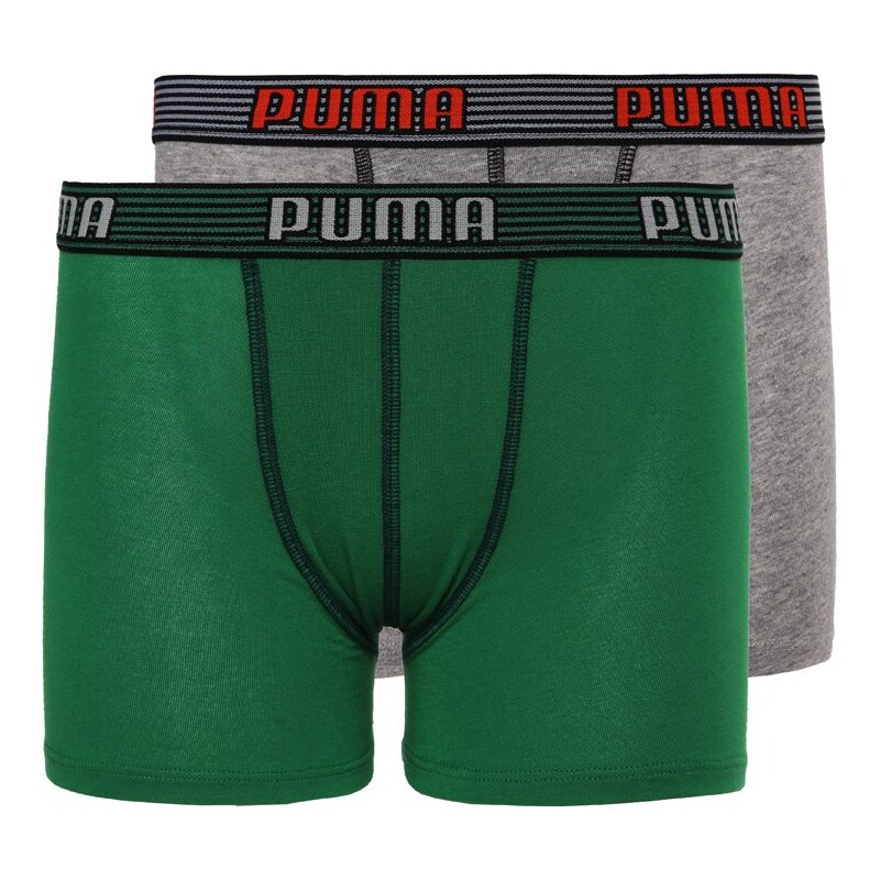 Puma 2 PACK Panties dark green/mottled grey