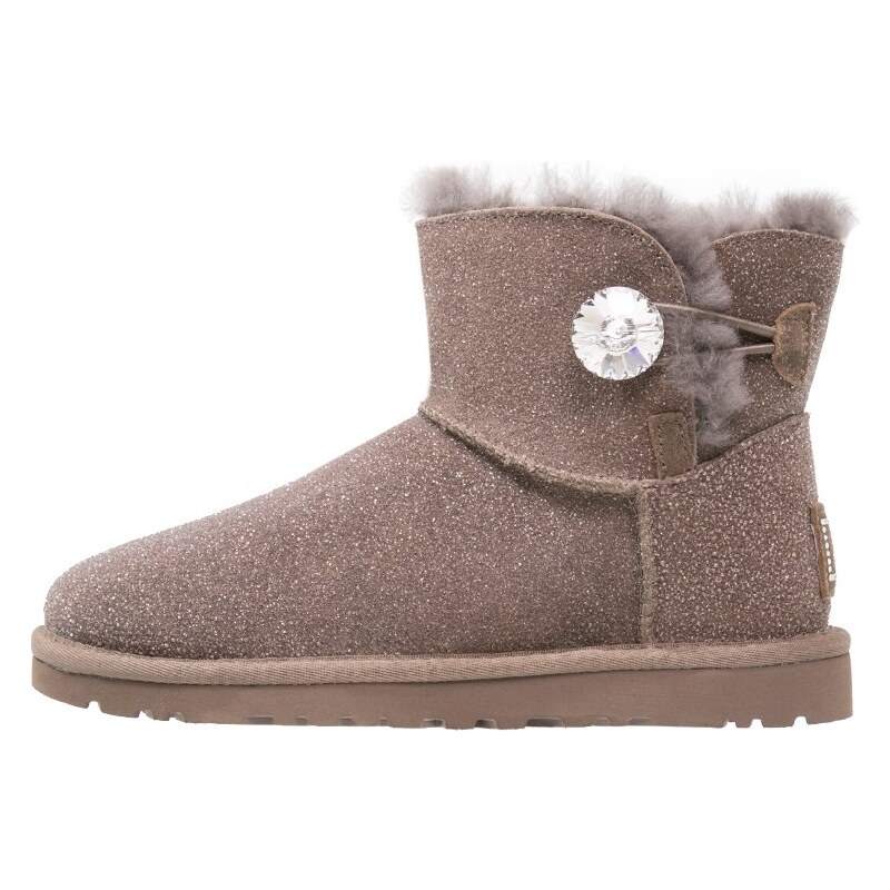 UGG MINI BAILEY BUTTON BLING SEREIN Ankle Boot stormy grey