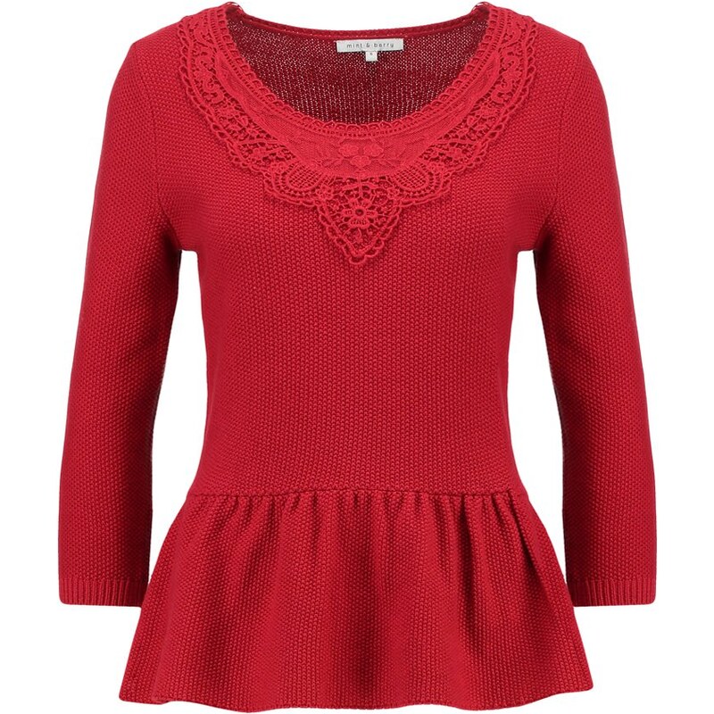 mint&berry Strickpullover rio red