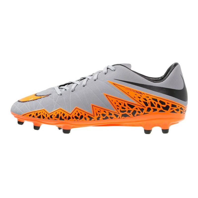Nike Performance HYPERVENOM PHELON II FG Fußballschuh Nocken wolf grey/total orange/black