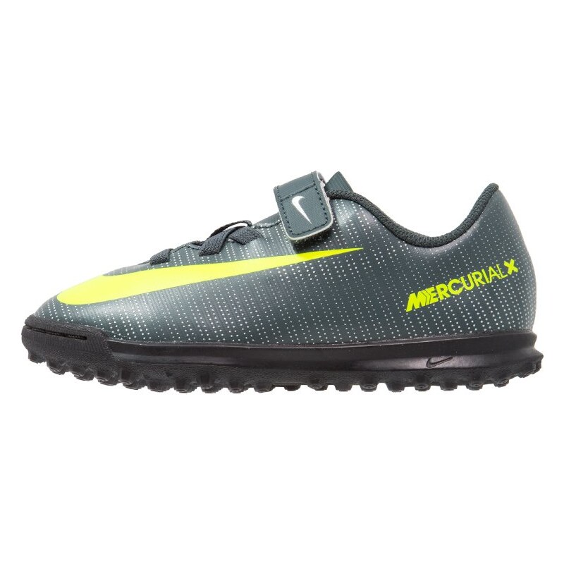 Nike Performance MERCURIAL VRTX 3 TF Fußballschuh Multinocken seaweed/volt/hasta/white/metallic silver