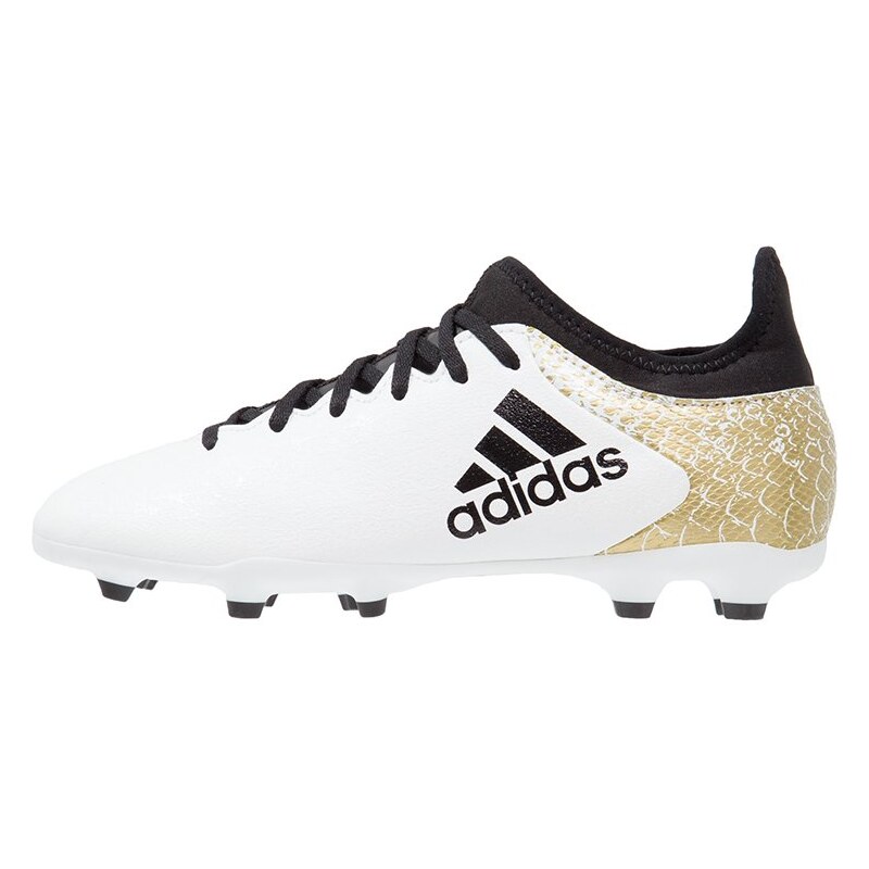 adidas Performance X 16.3 FG Fußballschuh Nocken white/core black/gold metallic