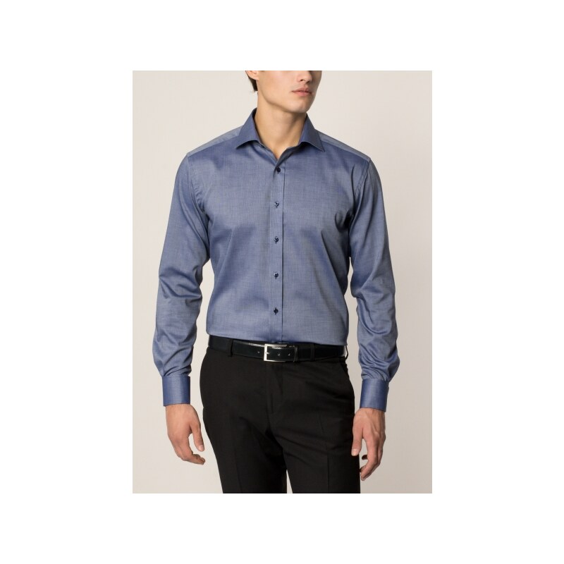 ETERNA MODERN FIT Langarmhemd mit Umschlagmanschette blau