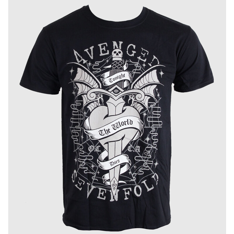 Metal T-Shirt Männer Avenged Sevenfold - Cloak and Dagger Blk - ROCK OFF - ASTS08MB