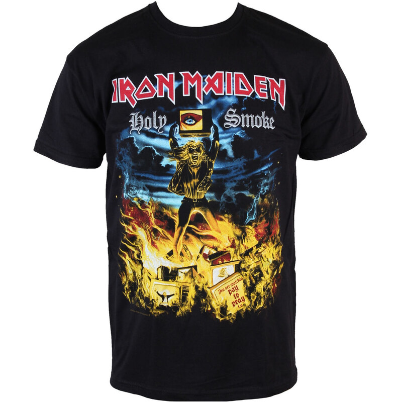 Metal T-Shirt Männer Iron Maiden - Holy Smoke - ROCK OFF - IMTEE46MB