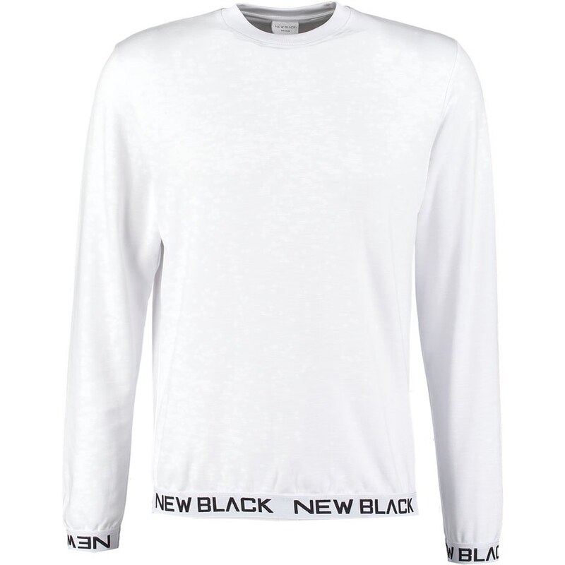New Black SMASH CREW Langarmshirt white