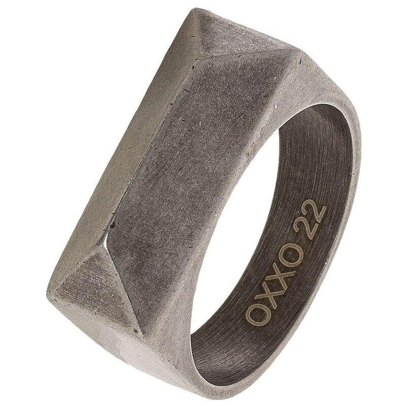 OXXO Ring oxidized steel