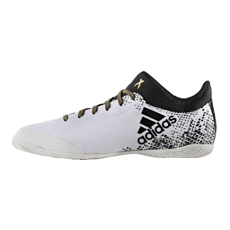 adidas Performance X 16.3 COURT Fußballschuh Halle white/core black/gold metallic