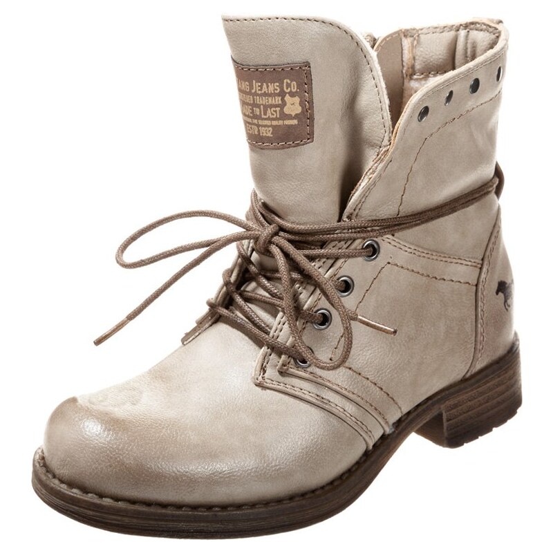 Mustang Schnürstiefelette taupe