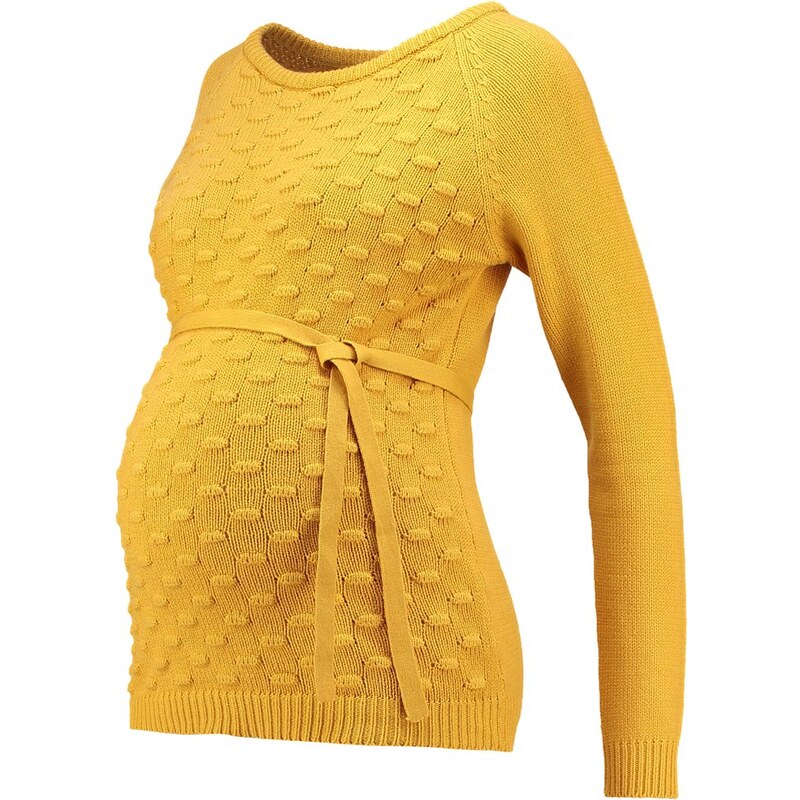 MAMALICIOUS MLCRYSTA Strickpullover chinese yellow