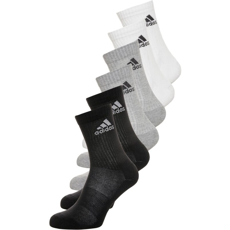 adidas Performance 6 PACK Sportsocken black/medium grey heather/white