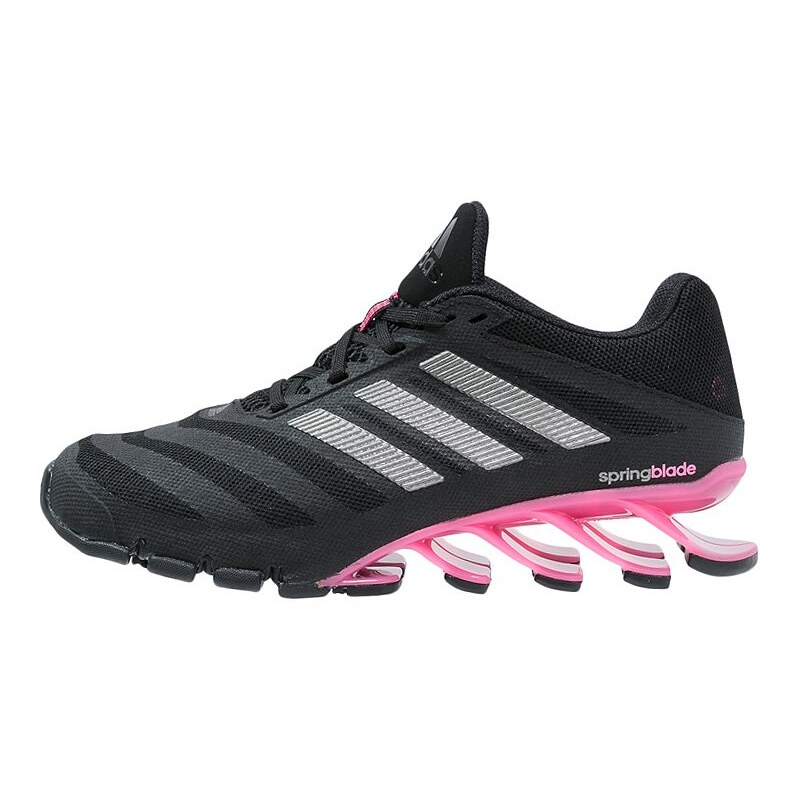 adidas Performance SPRINGBLADE Laufschuh Neutral core black/iron metallic/solar pink