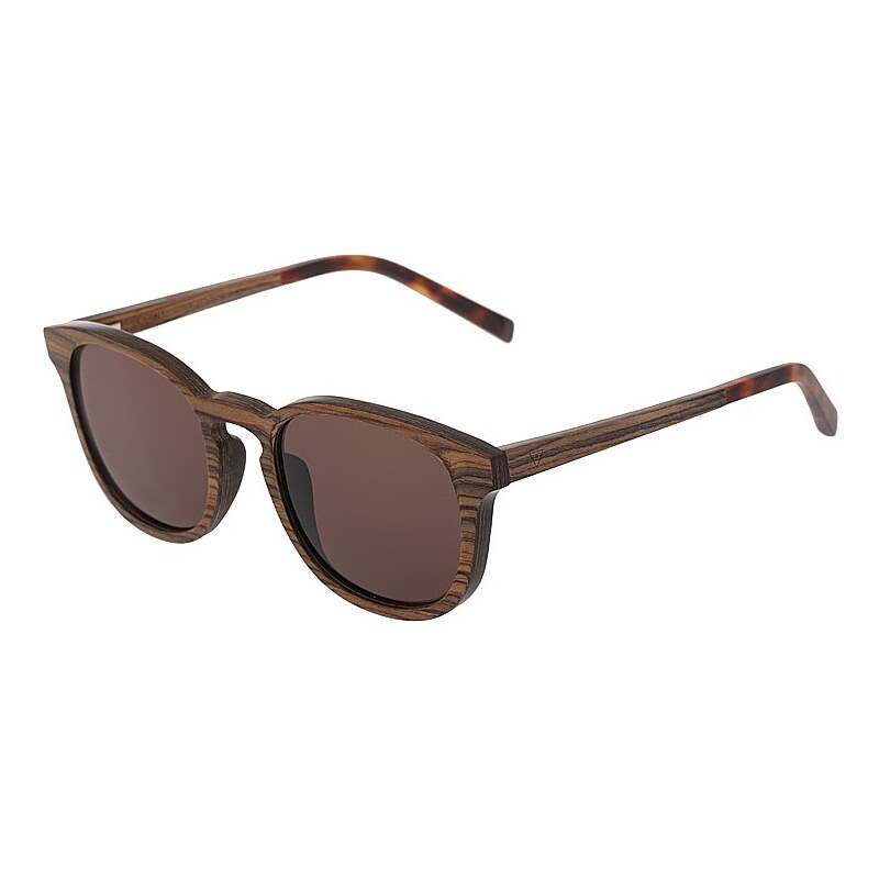 Kerbholz ALFONS Sonnenbrille zebrano/solid brown