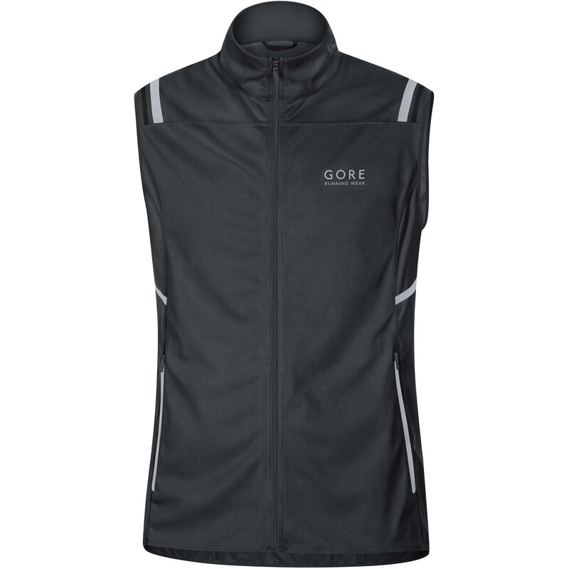 Gore Running Wear: Herren Laufweste Mythos 2.0 Windstopper Soft Shell Light Vest, schwarz, verfügbar in Größe S,M