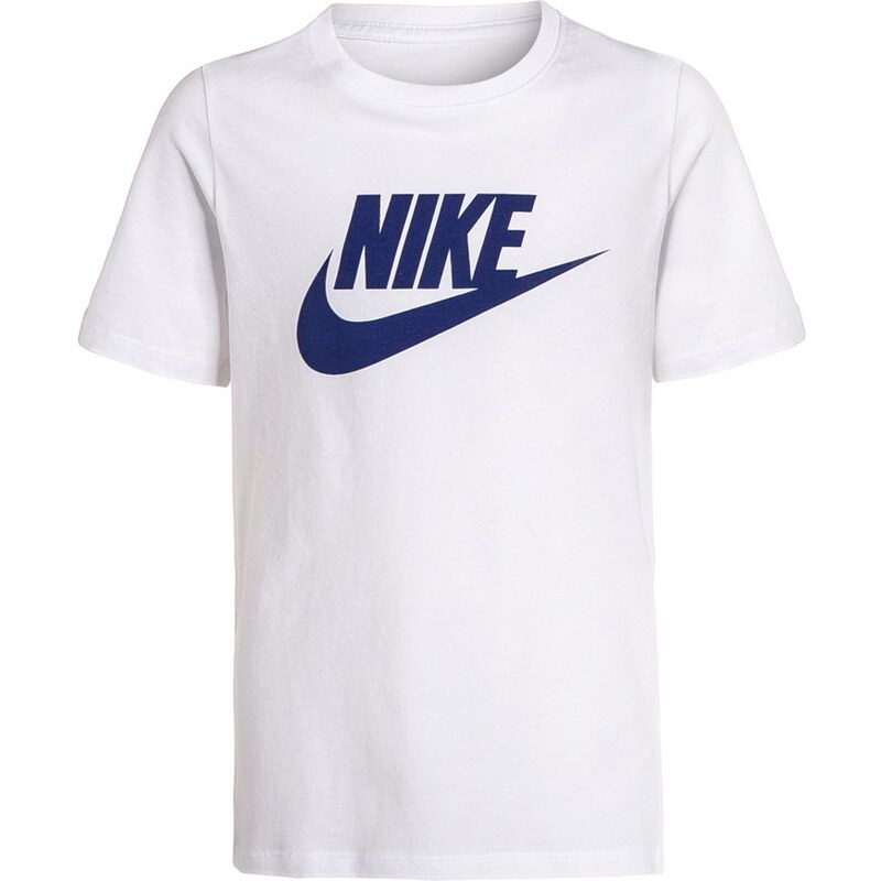 Nike Performance TShirt print white/deep royal blue