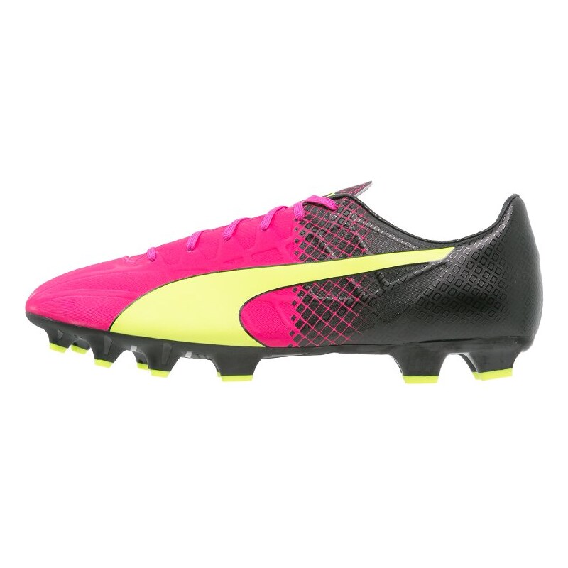 Puma EVOSPEED 4.5 TRICKS FG Fußballschuh Nocken pink glo/safety yellow/black