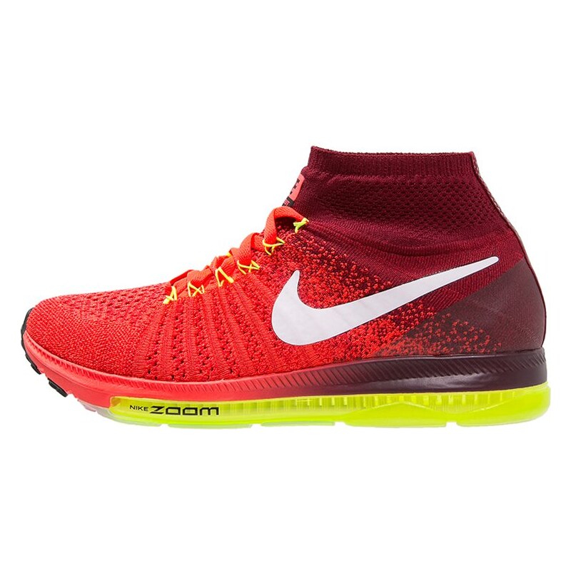 Nike Performance ZOOM ALL OUT FLYKNIT Laufschuh Neutral bright crimson/white/team red/volt