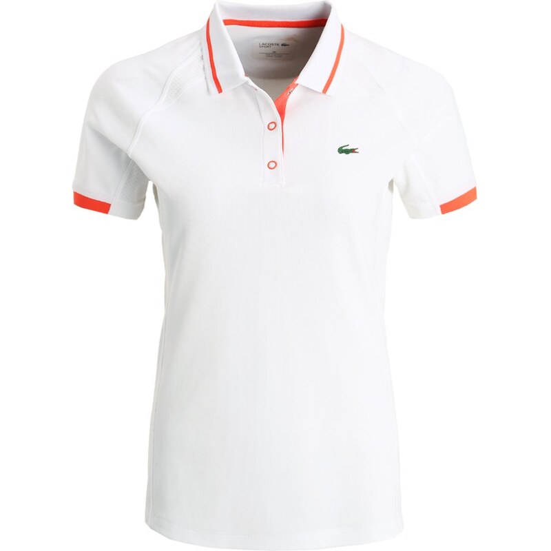 Lacoste Sport Poloshirt white/mango tree red