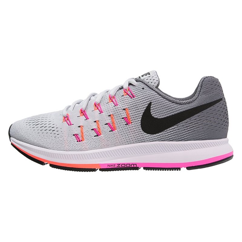 Nike Performance AIR ZOOM PEGASUS 33 Laufschuh Neutral grau/pink/orange