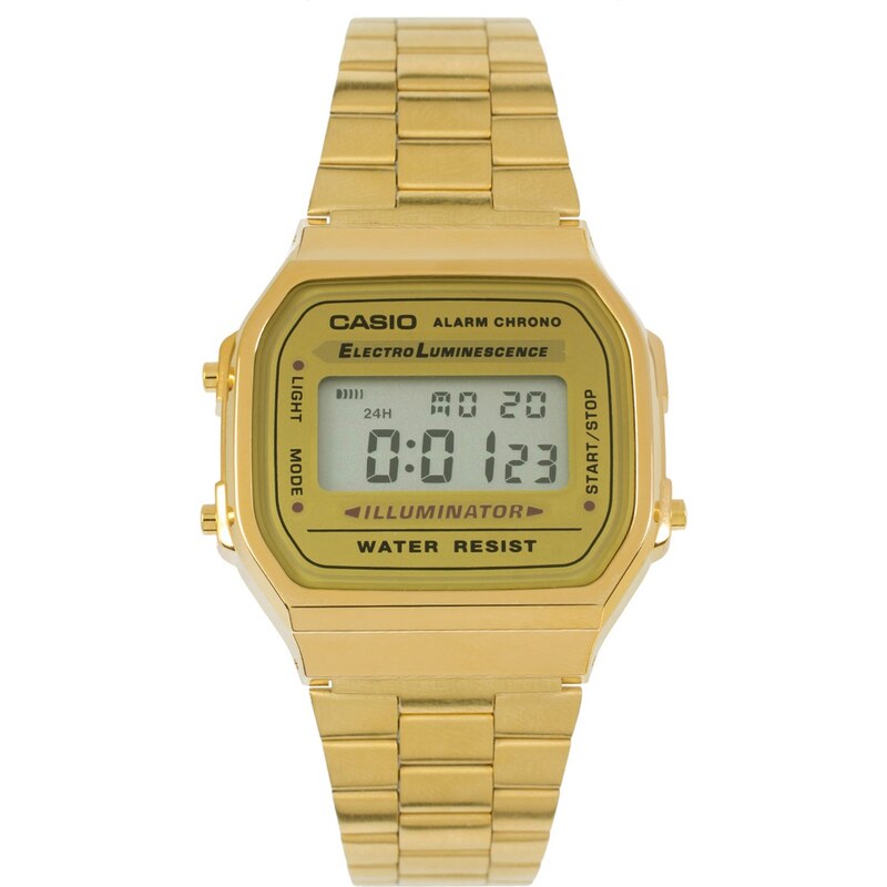 Casio - A168WG-9EF - Vergoldete, digitale Armbanduhr - Gold