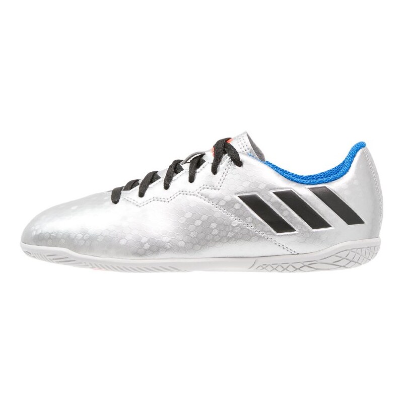 adidas Performance MESSI 16.4 IN Fußballschuh Halle silver metallic/core black/shock blue