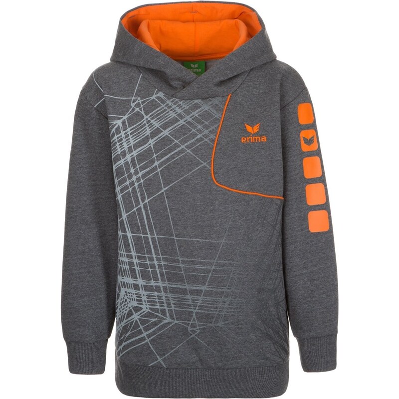 Erima PLAYER 3.0 Sweatshirt melange grey/orange