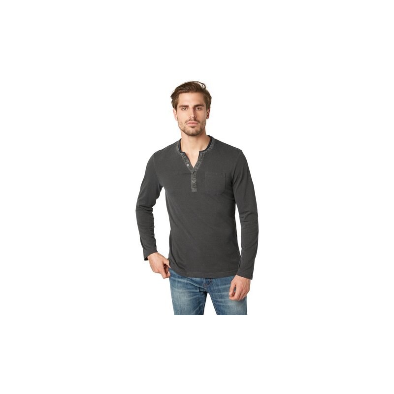 Tom Tailor T-Shirt Langarm-Shirt im Lagen-Look grau L,M,S,XL,XXL,XXXL