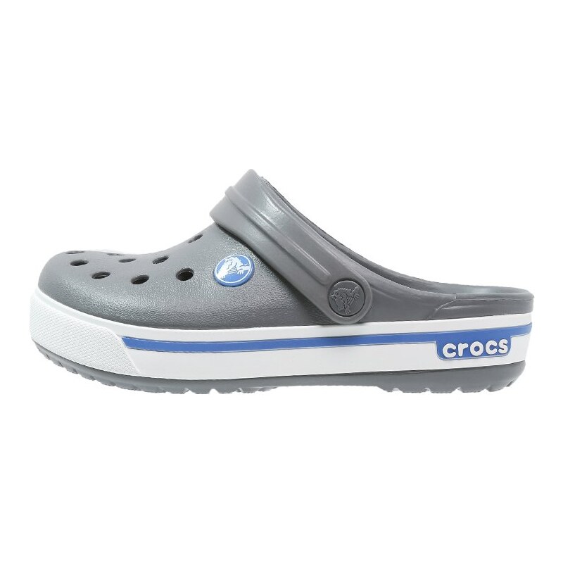 Crocs CROCBAND Pantolette flach charcoal/sea blue