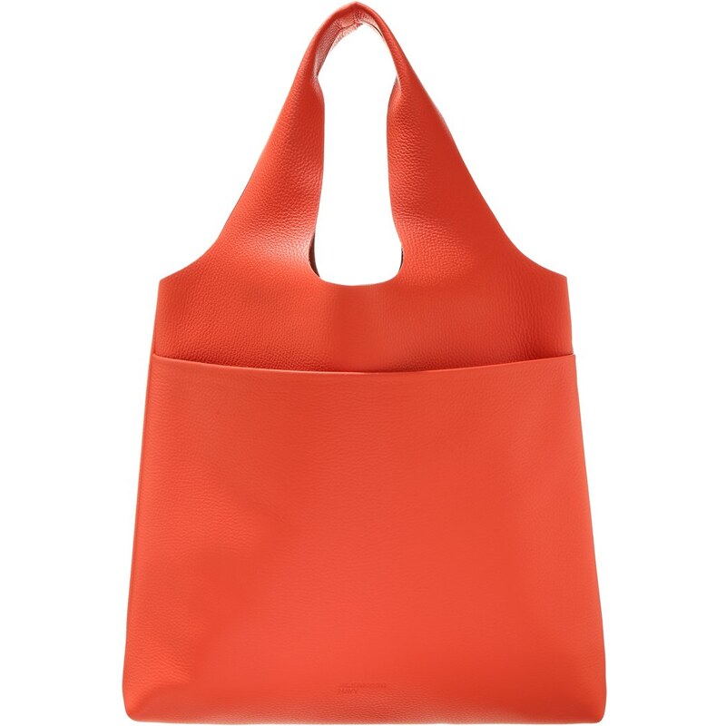 Jil Sander Navy Shopping Bag orange
