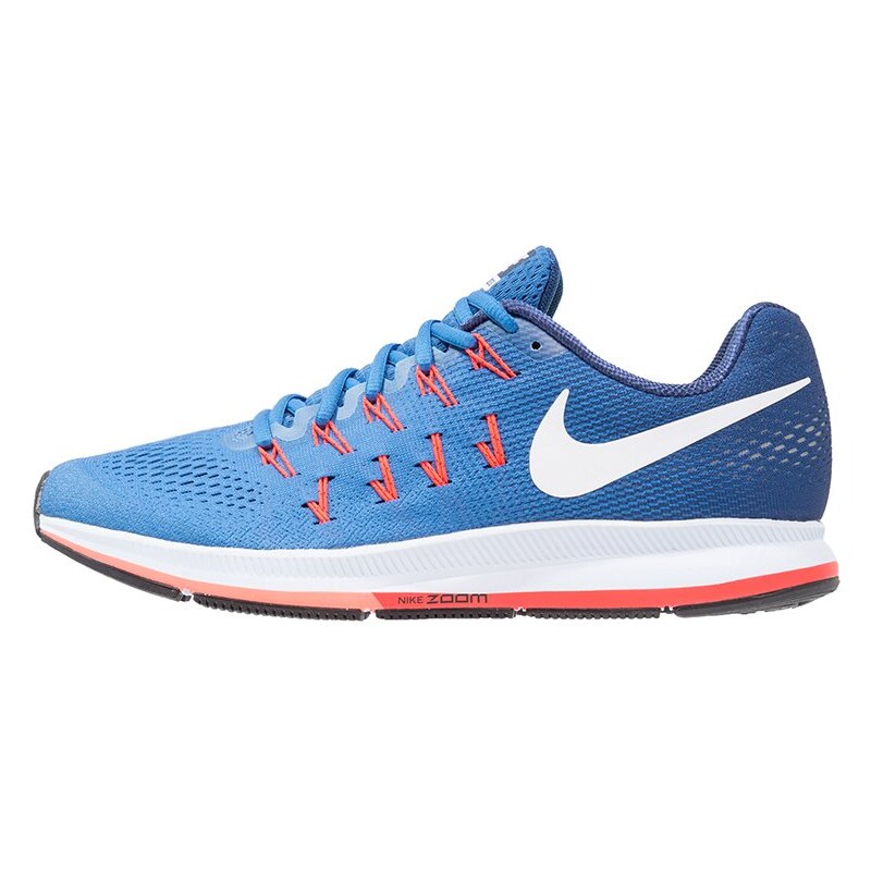 Nike Performance AIR ZOOM PEGASUS 33 Laufschuh Neutral star blue/white/coastal blue/bright mango/bright crimson/blue tint