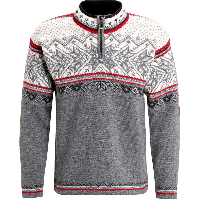 Dale of Norway VAIL Strickpullover smoke/raspberry/off white/dark charcoal