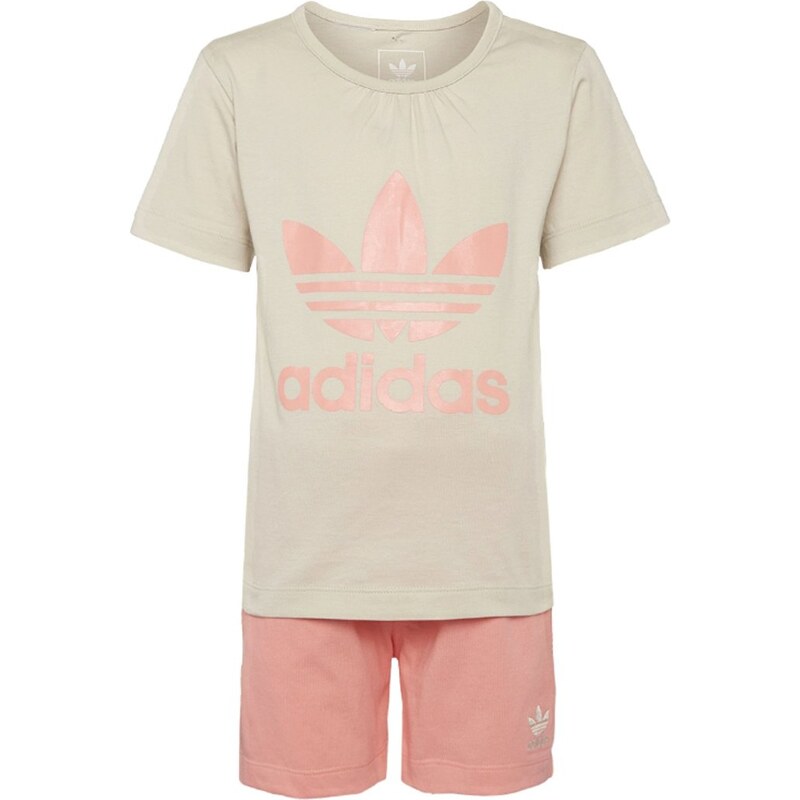 adidas Originals SET TShirt print clear brown/ray pink