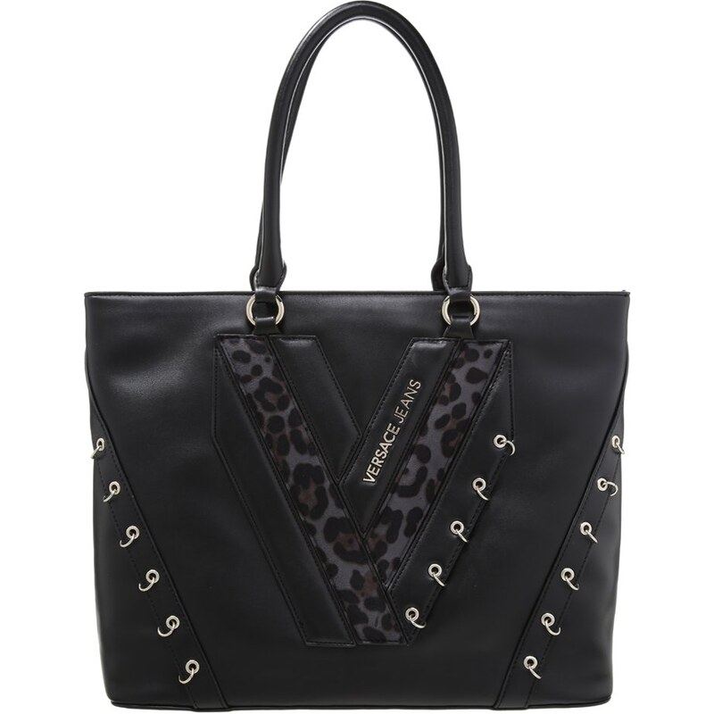 Versace Jeans Shopping Bag black leopard