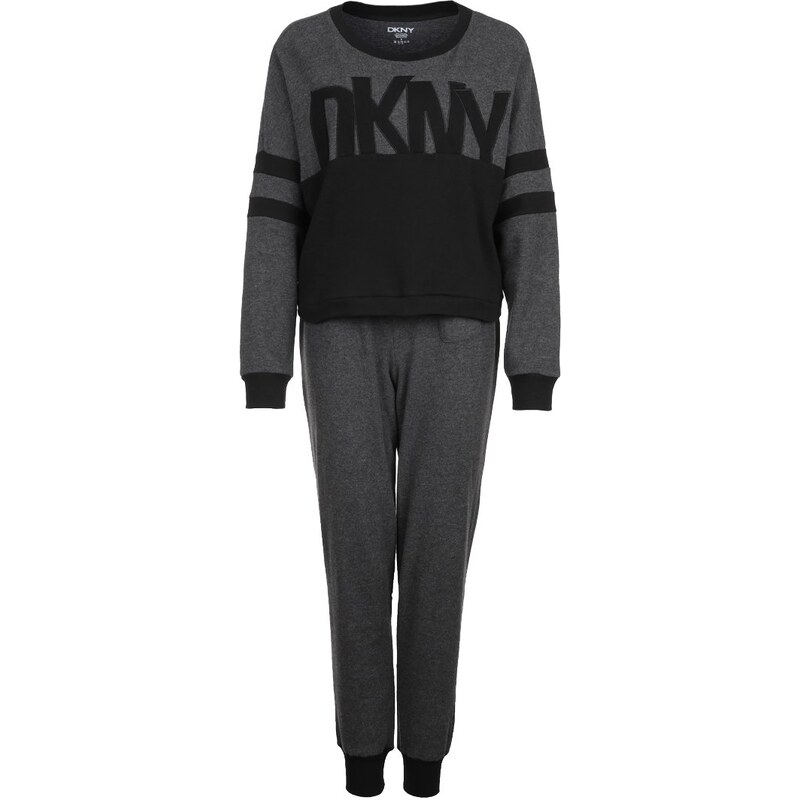 DKNY Intimates BETWEEN THE LINES Nachtwäsche Set charcoal