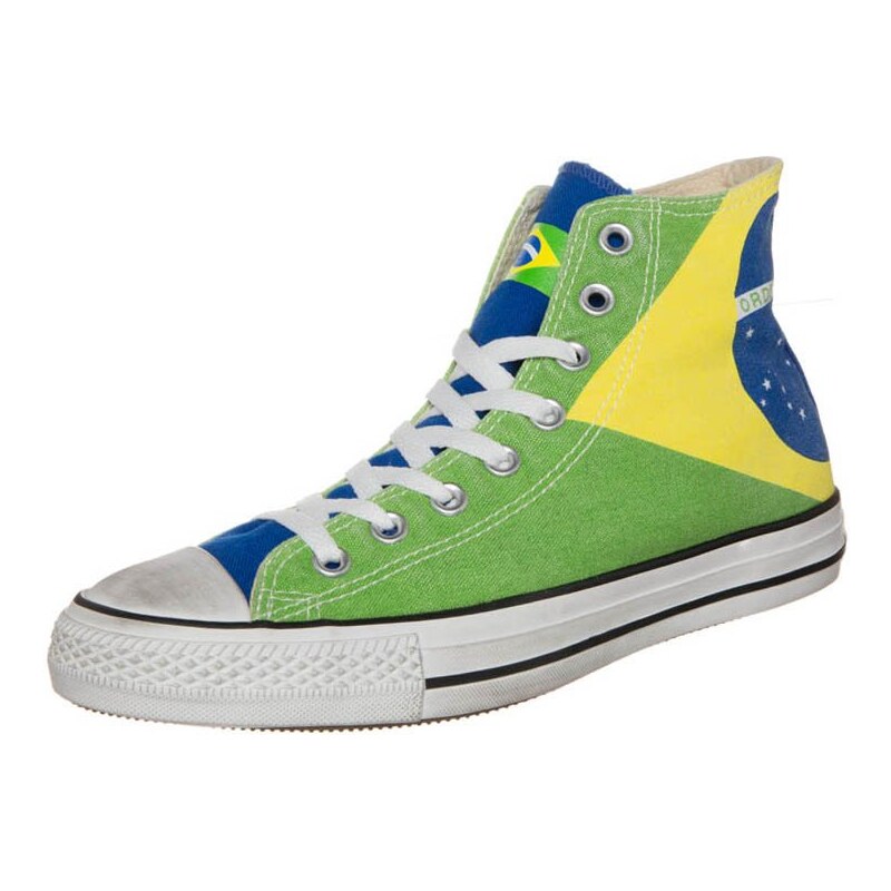 Converse CHUCK TAYLOR ALL STAR HI GRAPHICS CANVAS Sneaker high brasil flag stone washed