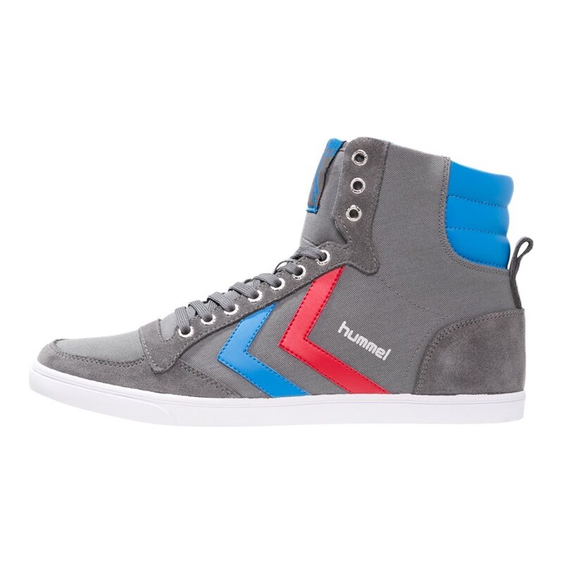 Hummel SLIMMER STADIL Sneaker high castle rock/ribbon red/brilliant blue
