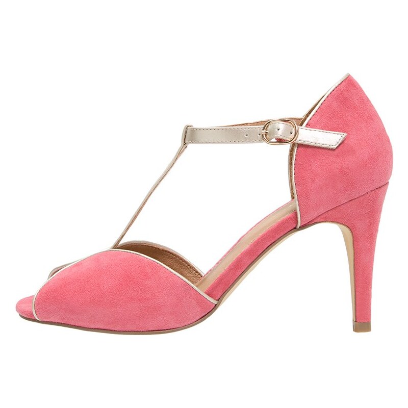 mint&berry Peeptoe coral red /platino