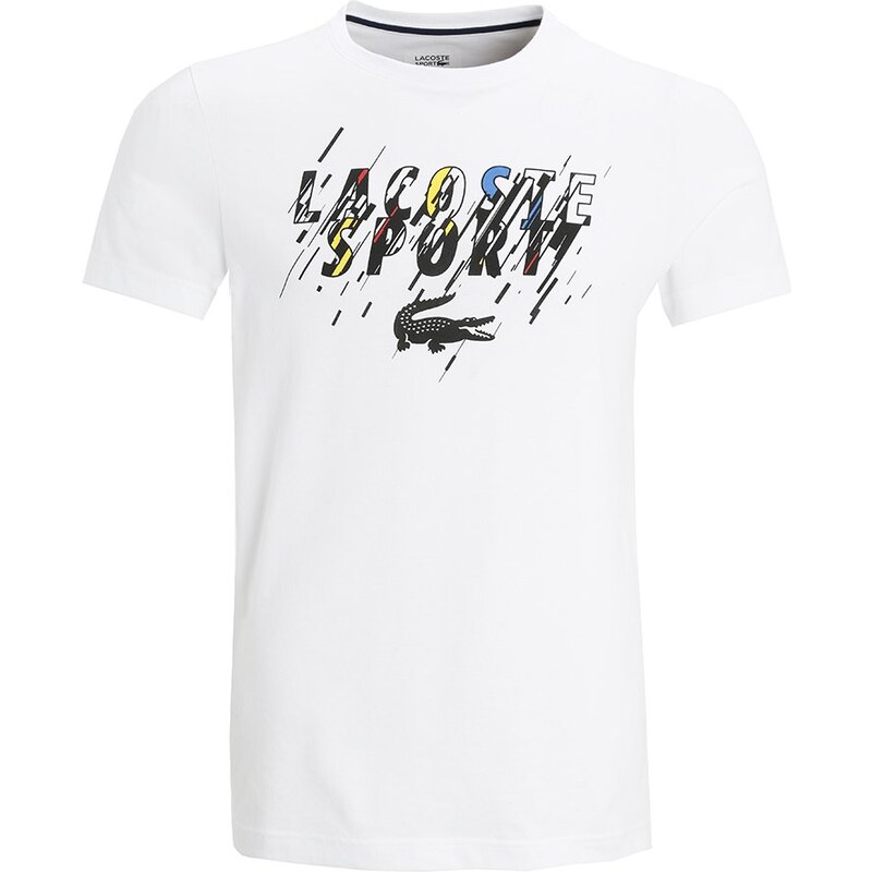 Lacoste Sport Funktionsshirt white/black/corrida/jonquille/ink