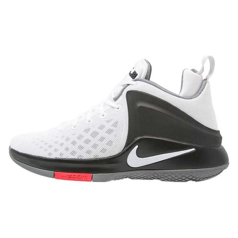Nike Performance LEBRON WITNESS Basketballschuh white/white/black/cool grey/bright crimson/pure platinum