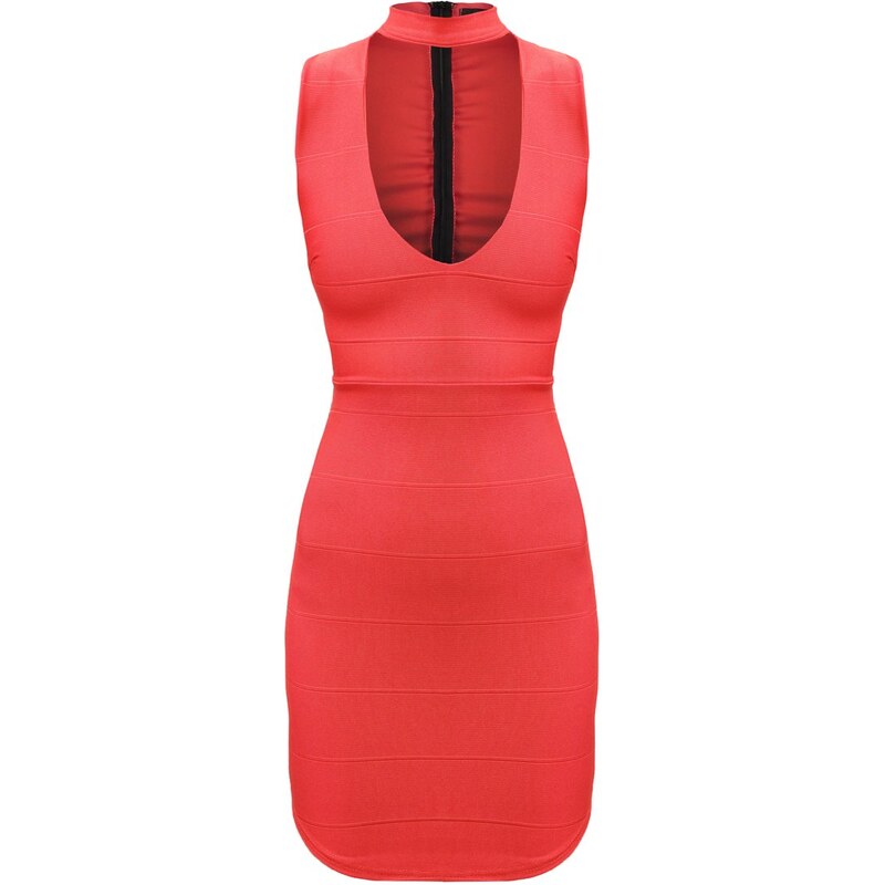 Missguided Jerseykleid red