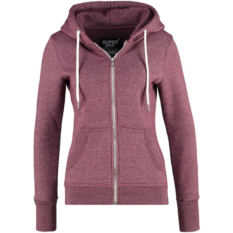 Superdry LUXE Sweatjacke canyon berry jaspe