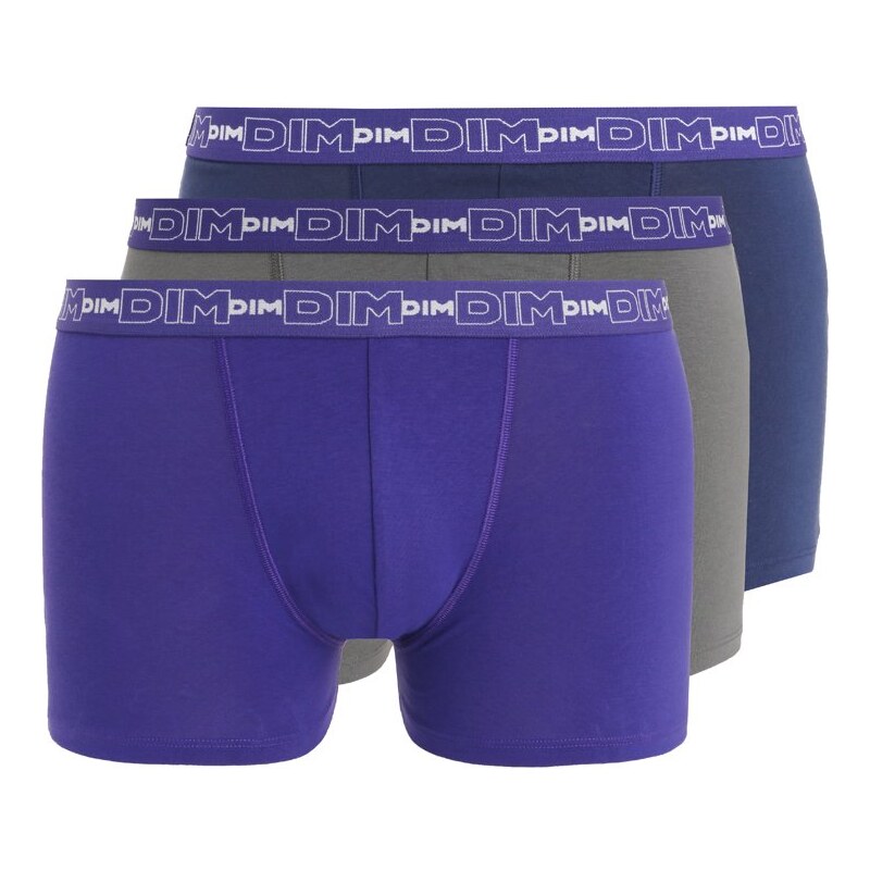 DIM 3 PACK Panties bleu nuit/gris fonce/violet lilas