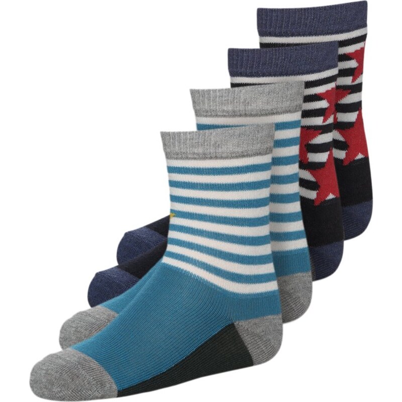 Melton 4 PACK Socken blue
