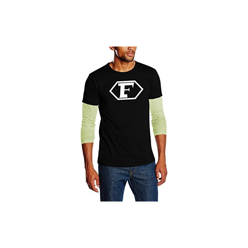 Touchlines Unisex/Herren Captain Future Logo Layered Langarm T-Shirt SB134