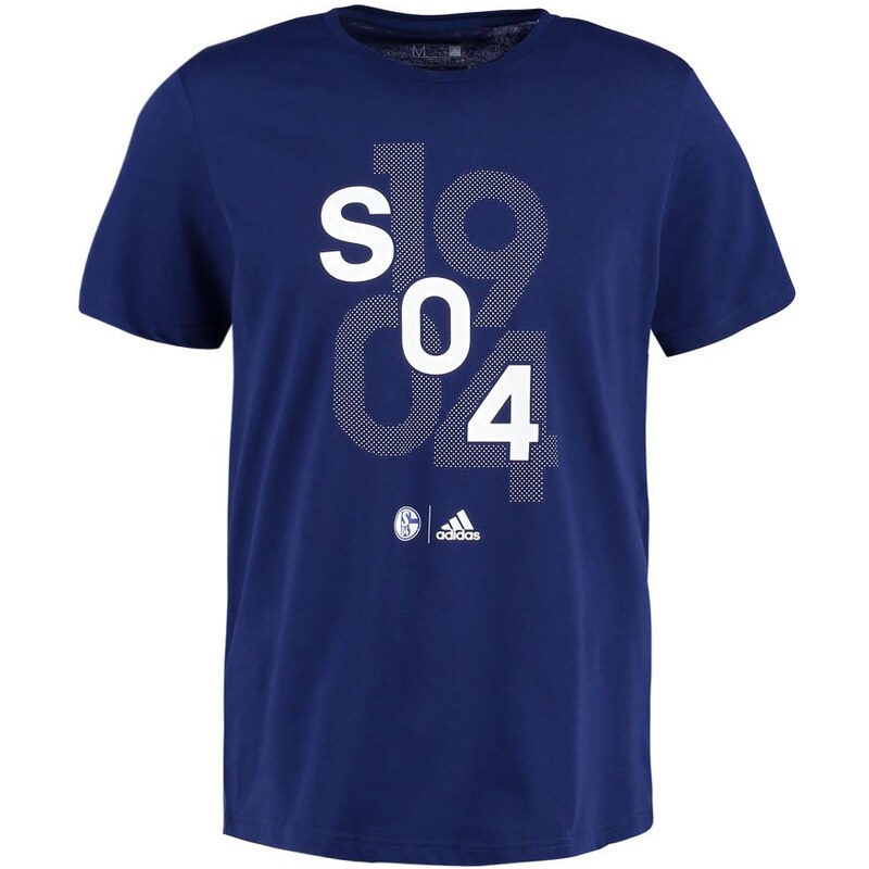 adidas Performance FC SCHALKE 04 TShirt print dark blue