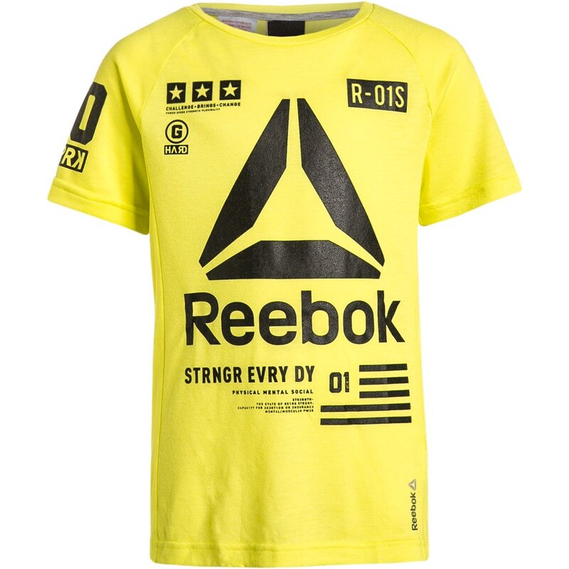 Reebok TShirt print hero yellow